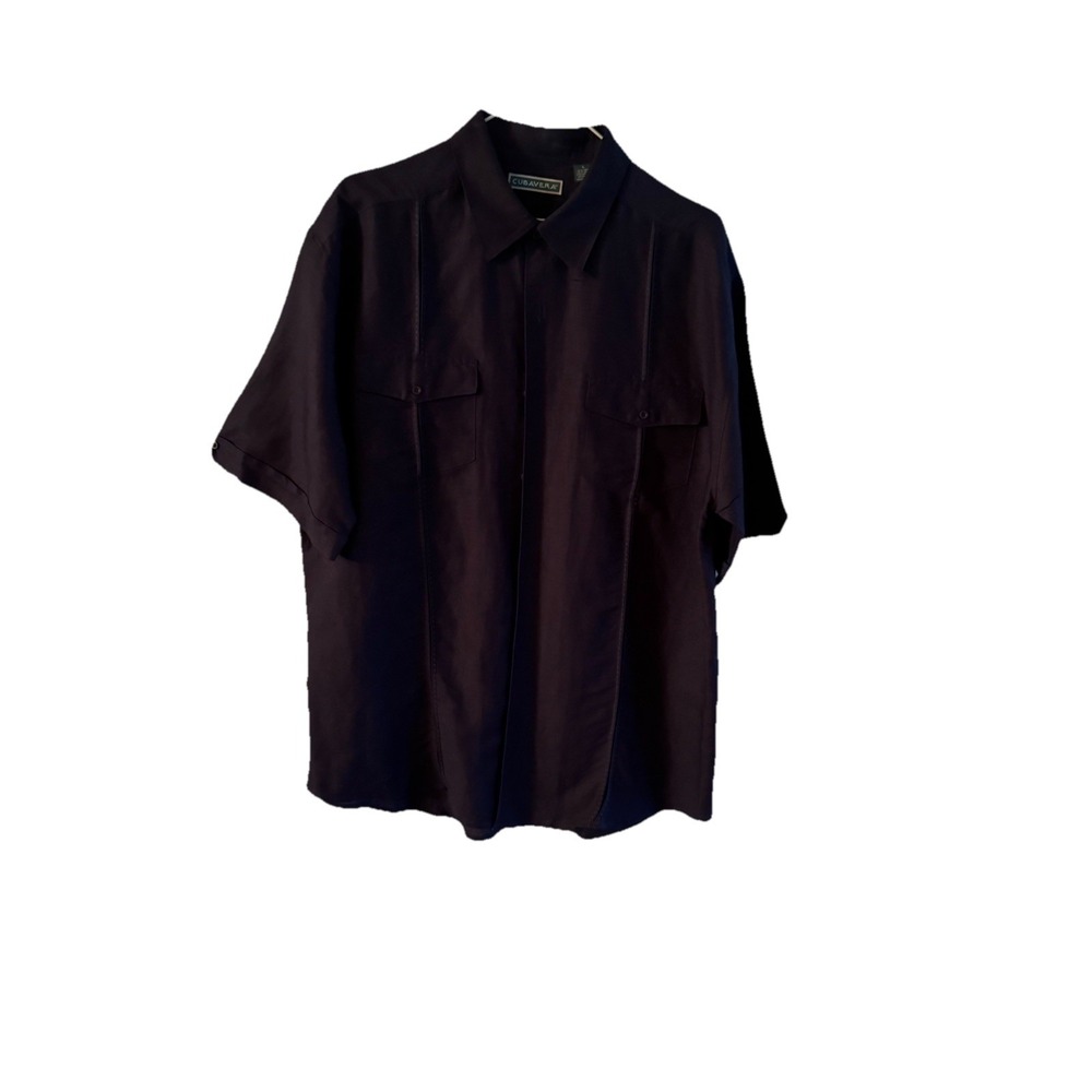 CUBAVERA MEN'S SIZE LARGE SHORT SLEEVE BLUE CASUAL SHIRT New No Tags